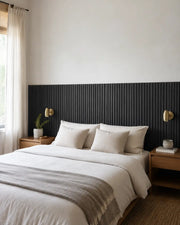 NORDAN Acoustic Slat Wood Wall Panels - Black