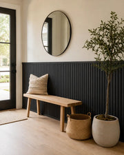 NORDAN Acoustic Slat Wood Wall Panels - Black
