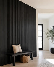 NORDAN Acoustic Slat Wood Wall Panels - Black