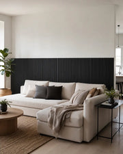 NORDAN Acoustic Slat Wood Wall Panels - Black