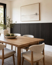 NORDAN Acoustic Slat Wood Wall Panels - Dark Walnut