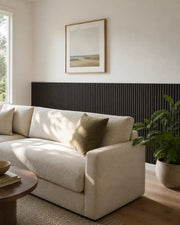 NORDAN Acoustic Slat Wood Wall Panels - Dark Walnut