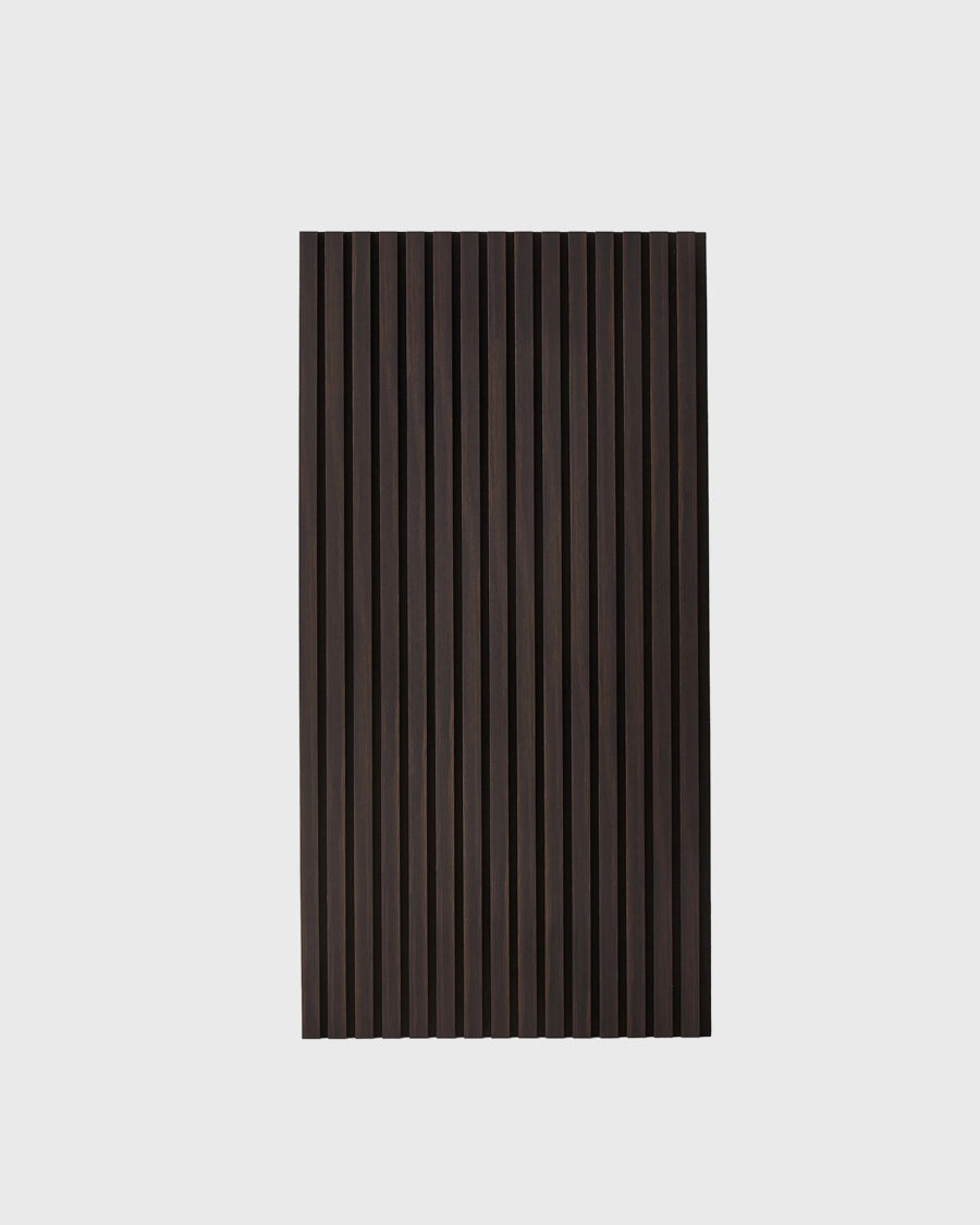 NORDAN Acoustic Slat Wood Wall Panels - Dark Walnut