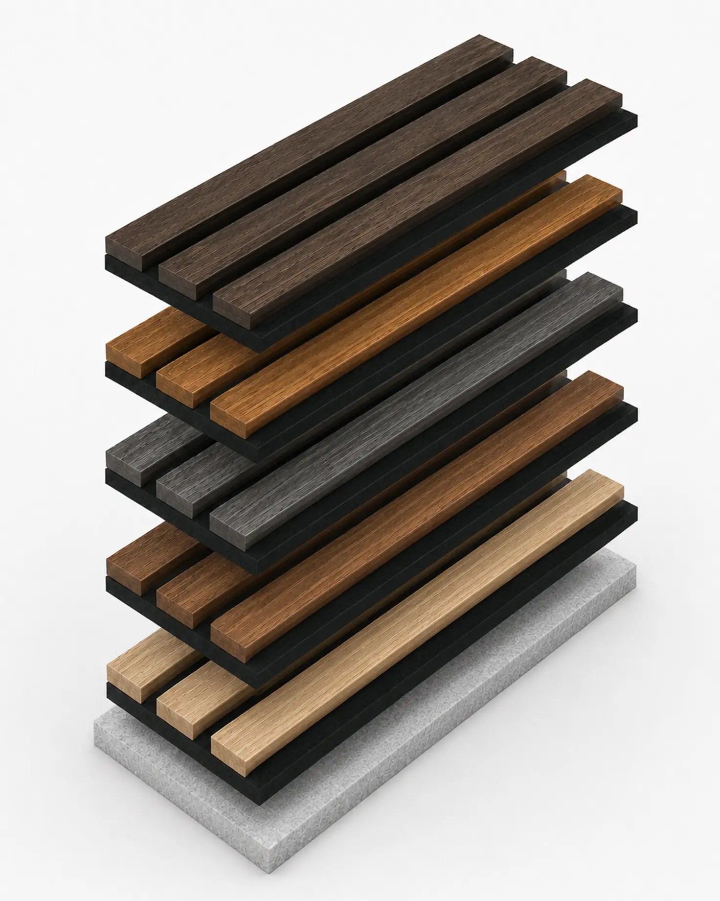 NORDAN Acoustic Slat Wood Panel Sample Box