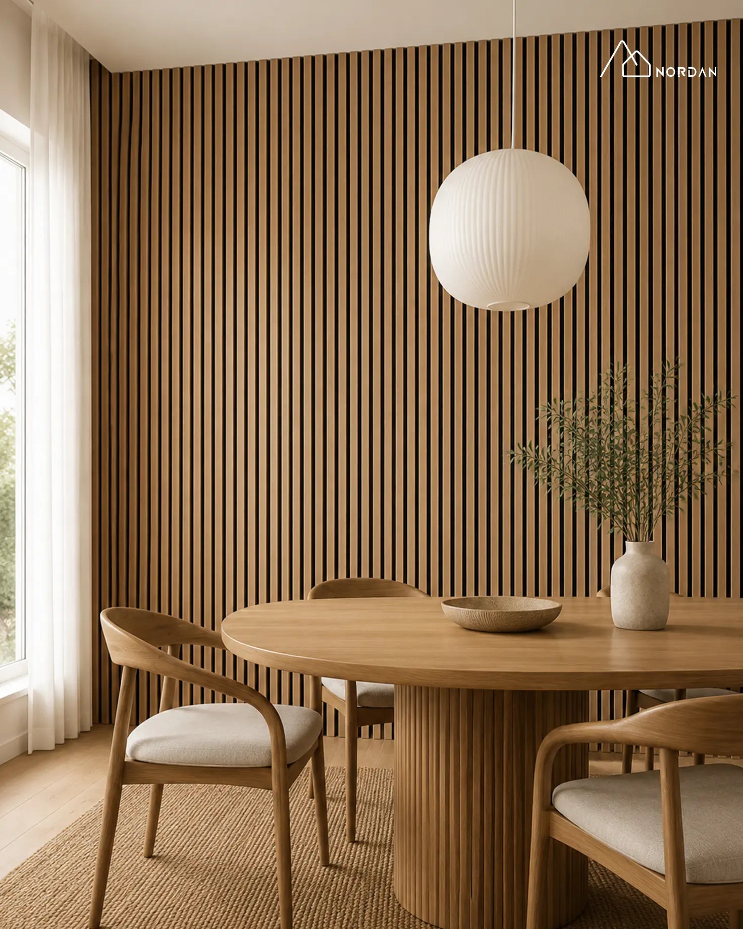 NORDAN Acoustic Slat Wood Wall Panels
