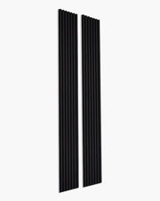 NORDAN 3-Sided Wrapped Acoustic Wood Slat Wall Panels – Black