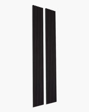 Acoustic Wood Slat Wall Panels – 3-Sided Wrapped – Dark Walnut