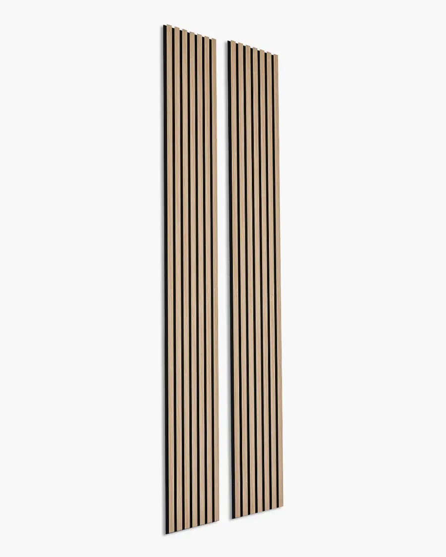 Acoustic Wood Slat Wall Panels – 3-Sided Wrapped – Oak