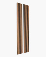 NORDAN 3-Sided Wrapped Acoustic Wood Slat Wall Panels – Teak