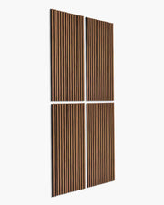 NORDAN 3-Sided Wrapped Acoustic Wood Slat Wall Panels – Teak