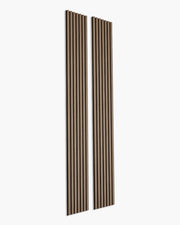 Acoustic Wood Slat Wall Panels – 3-Sided Wrapped – Walnut