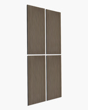 Acoustic Wood Slat Wall Panels – 3-Sided Wrapped – Walnut