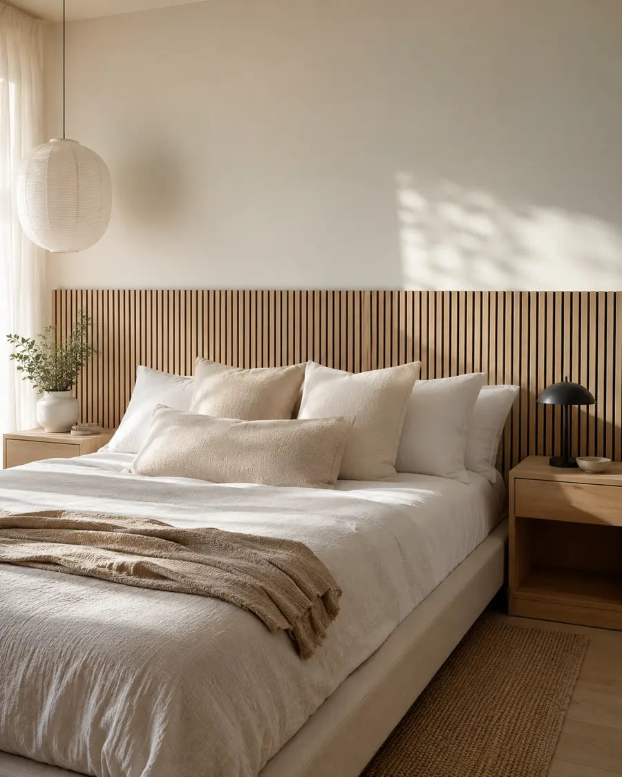 NORDAN Acoustic Slat Wood Wall Panels - Oak