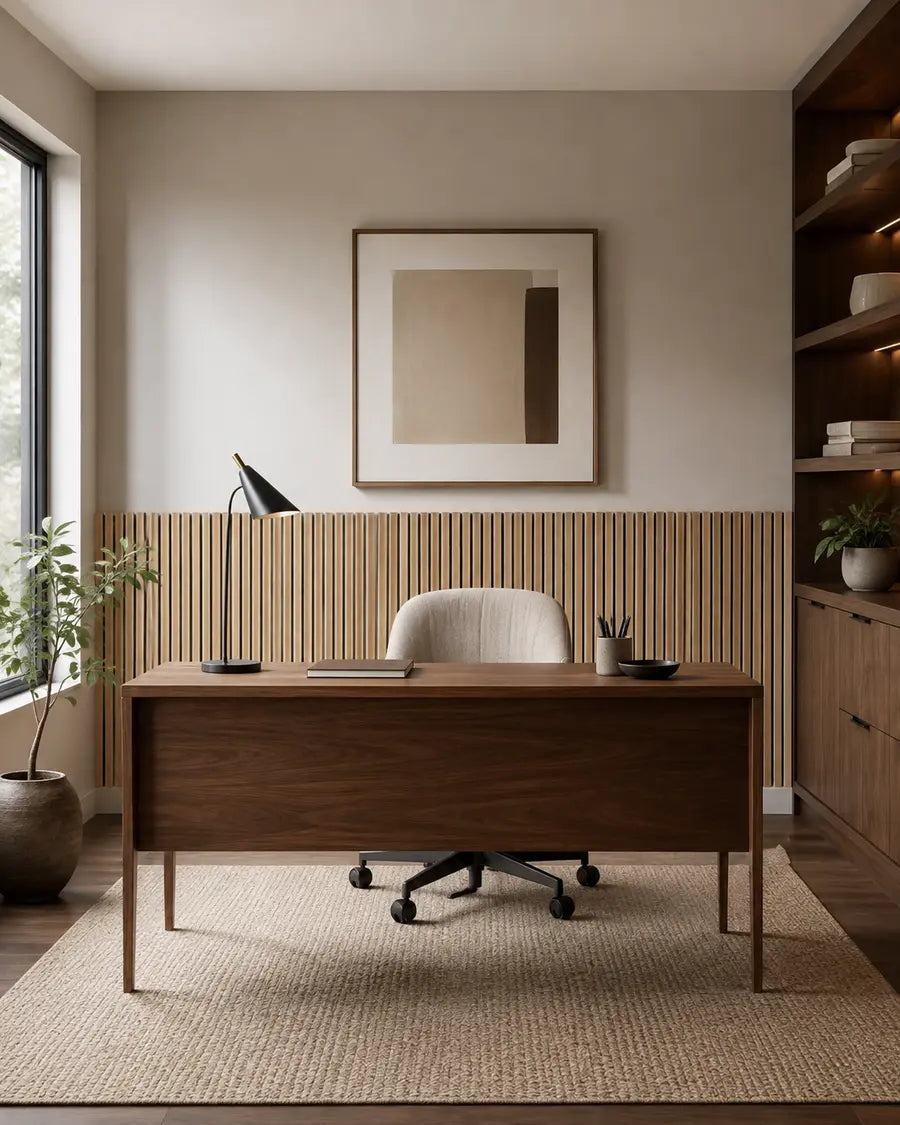 NORDAN Acoustic Slat Wood Wall Panels - Oak