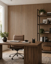NORDAN Acoustic Slat Wood Wall Panels - Oak