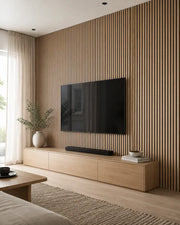 NORDAN Acoustic Slat Wood Wall Panels - Oak