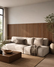 NORDAN Acoustic Slat Wood Wall Panels - Teak