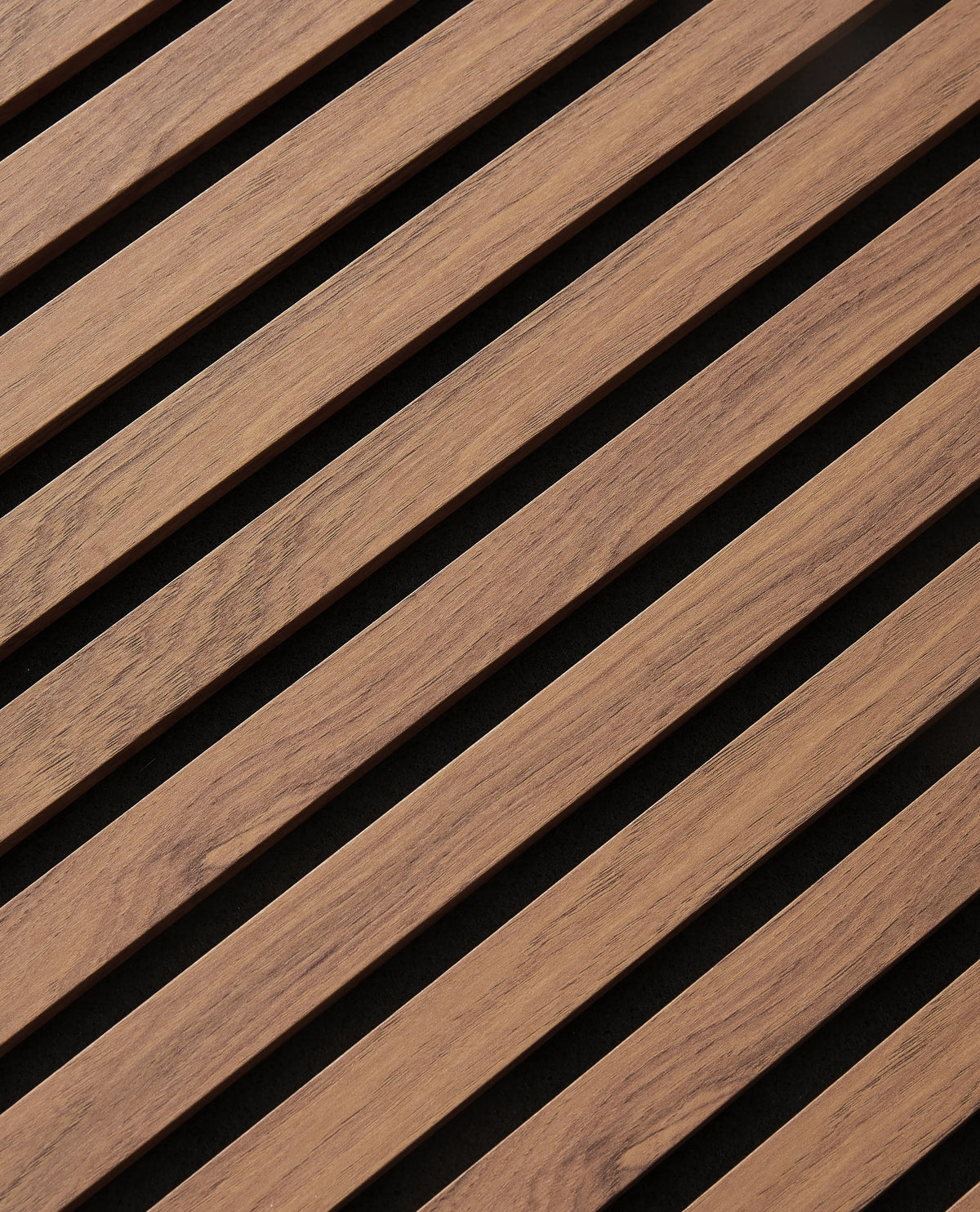 Acoustic Wood Slat Wall Panels – 3-Sided Wrapped – Teak