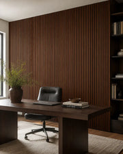 NORDAN Acoustic Slat Wood Wall Panels - Walnut