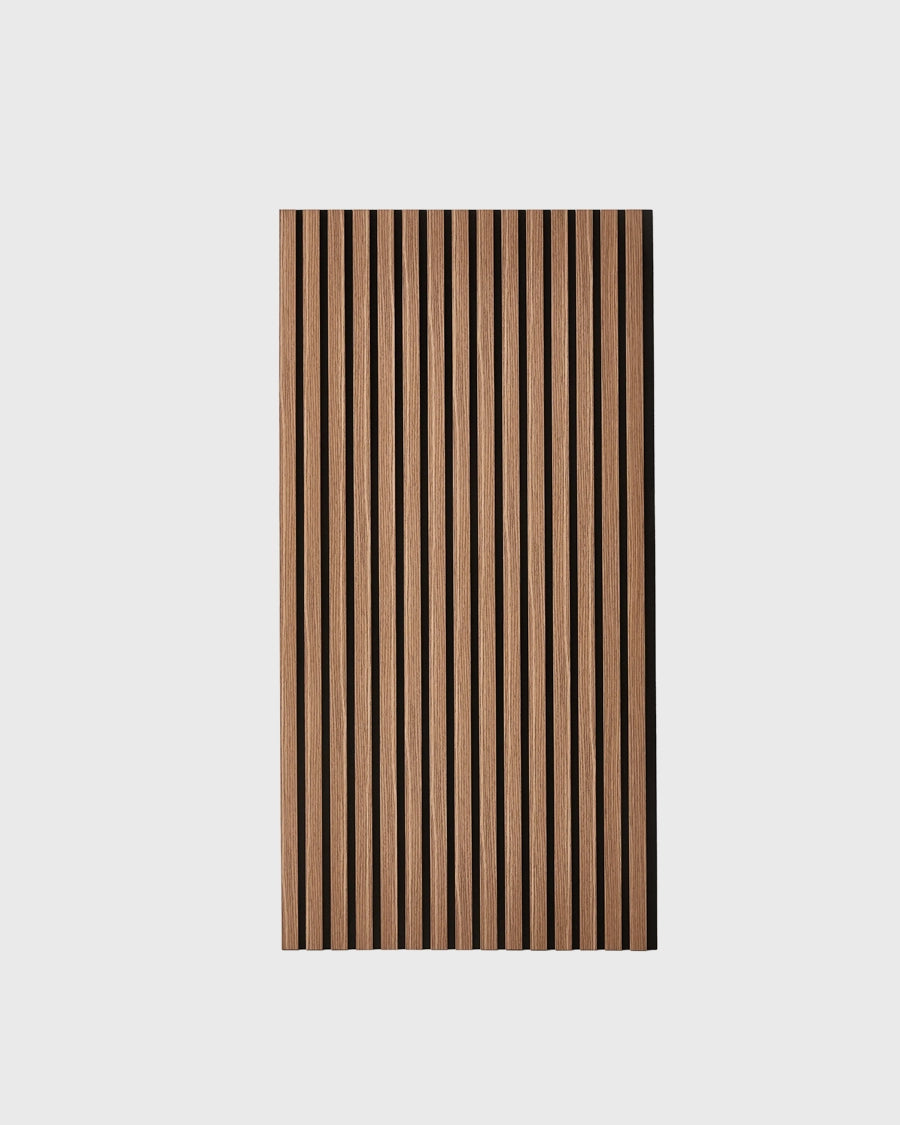 NORDAN Acoustic Slat Wood Wall Panels - Walnut